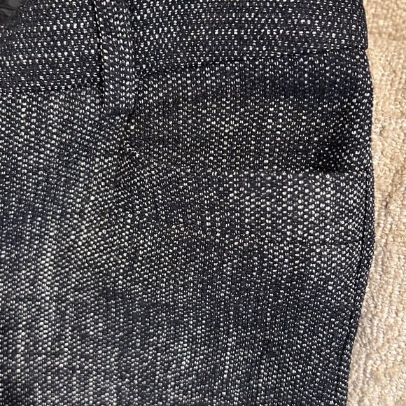 NWOT Express columnist 2R textured tweed looking material black & light grey. - Picture 11 of 12